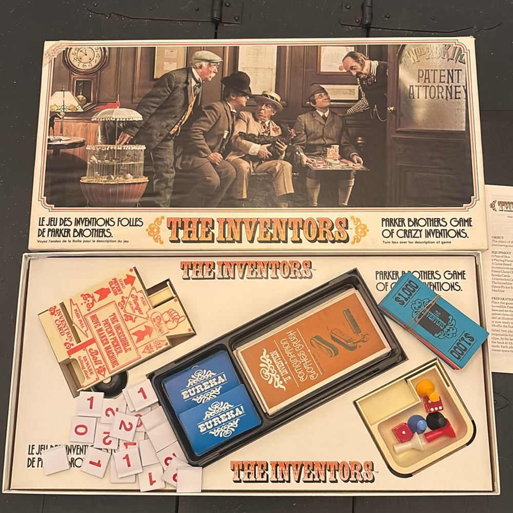 The Inventors Board Game Parker Bros Vintage Complete 1974